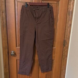 Old Navy Women’s Cropped Dark Brown Cargo Pants